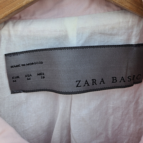 Zara Rose Pink Trench Coat - size medium - Picture 2 of 11